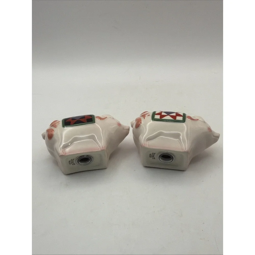 Jim Shore Salt Pepper Shakers Heartwood Creek Ceramic Enesco Pig NIB